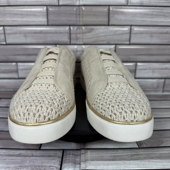 Kenneth Cole Reaction Women's Ivory Woven Bonnie Sneaker Shoe‎ SIze 6.5 - Picture 2 of 9